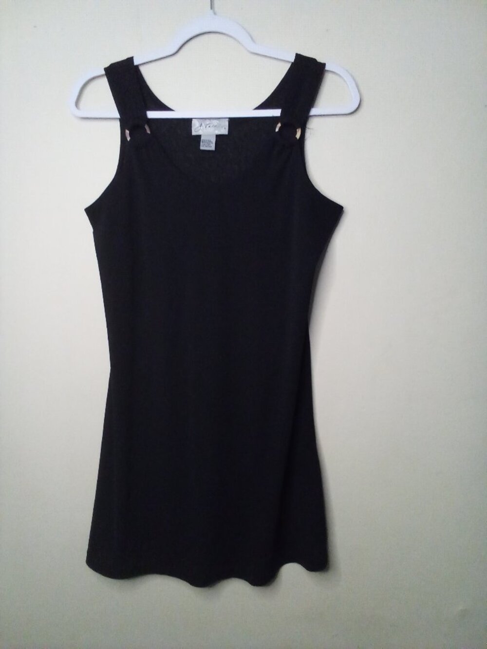 J Valdi Swim Cover Women M Sleeveless Soft Stretch Black